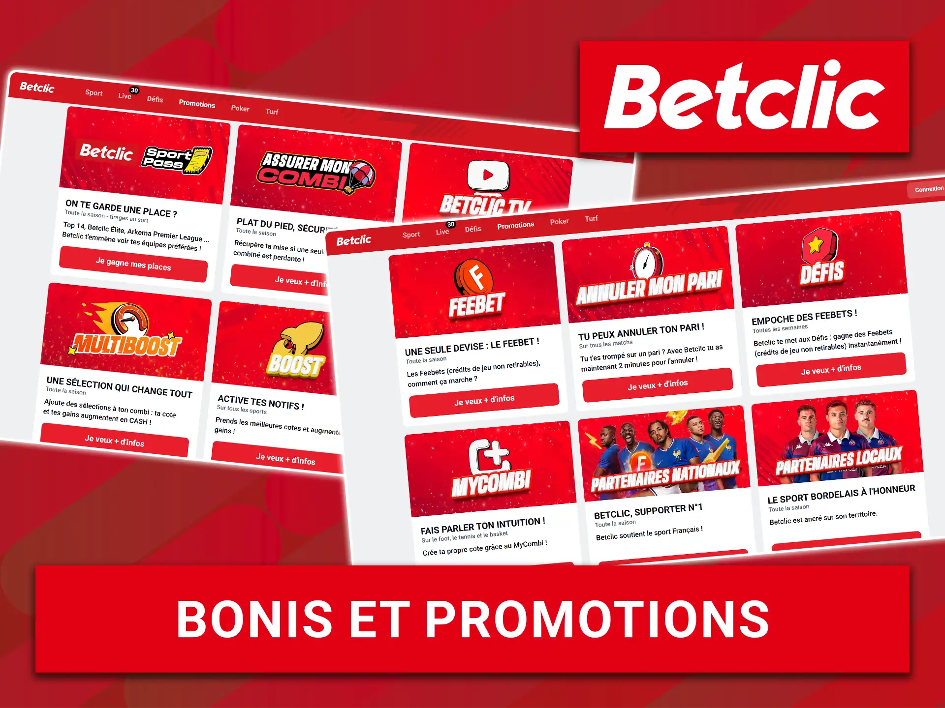 Augmentez vos gains potentiels grâce aux bonis et promotions sur Betclic.